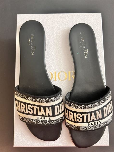 dior slide blue|christian Dior slides navy blue.